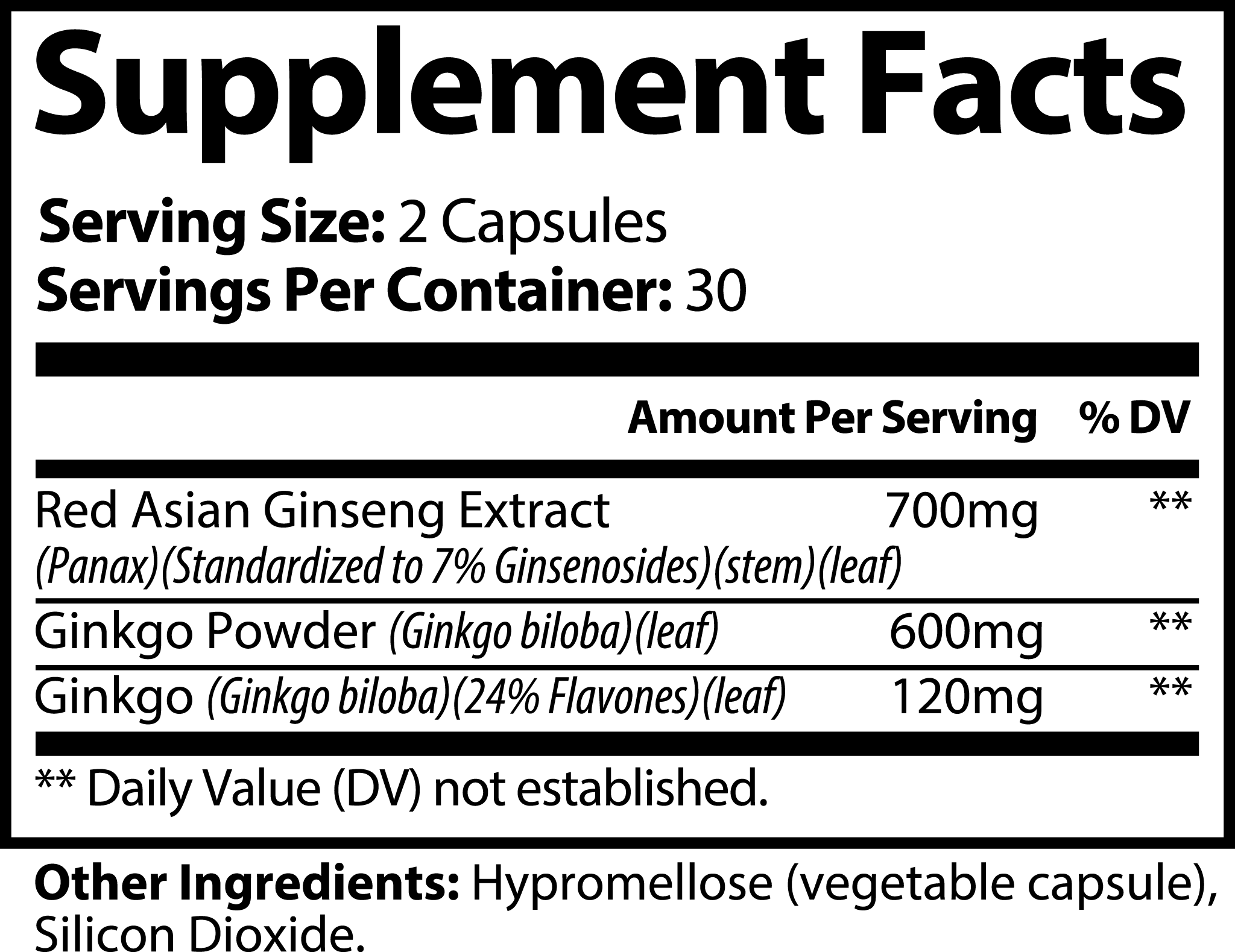 Ginkgo Biloba + Ginseng - FOCUS 3